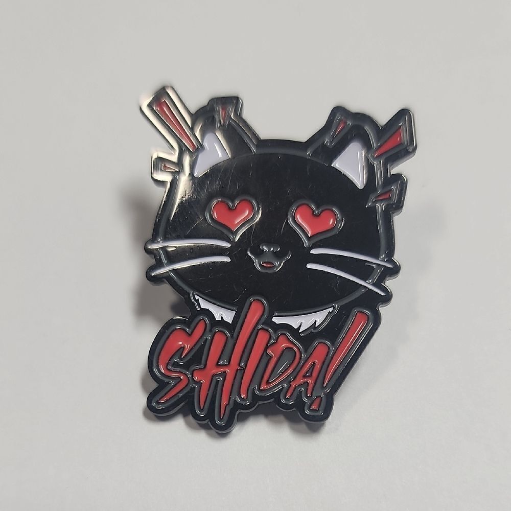 Hiraku Shida AEW Pin Pro Wrestling  Crate Exclusive Black and Red Cat